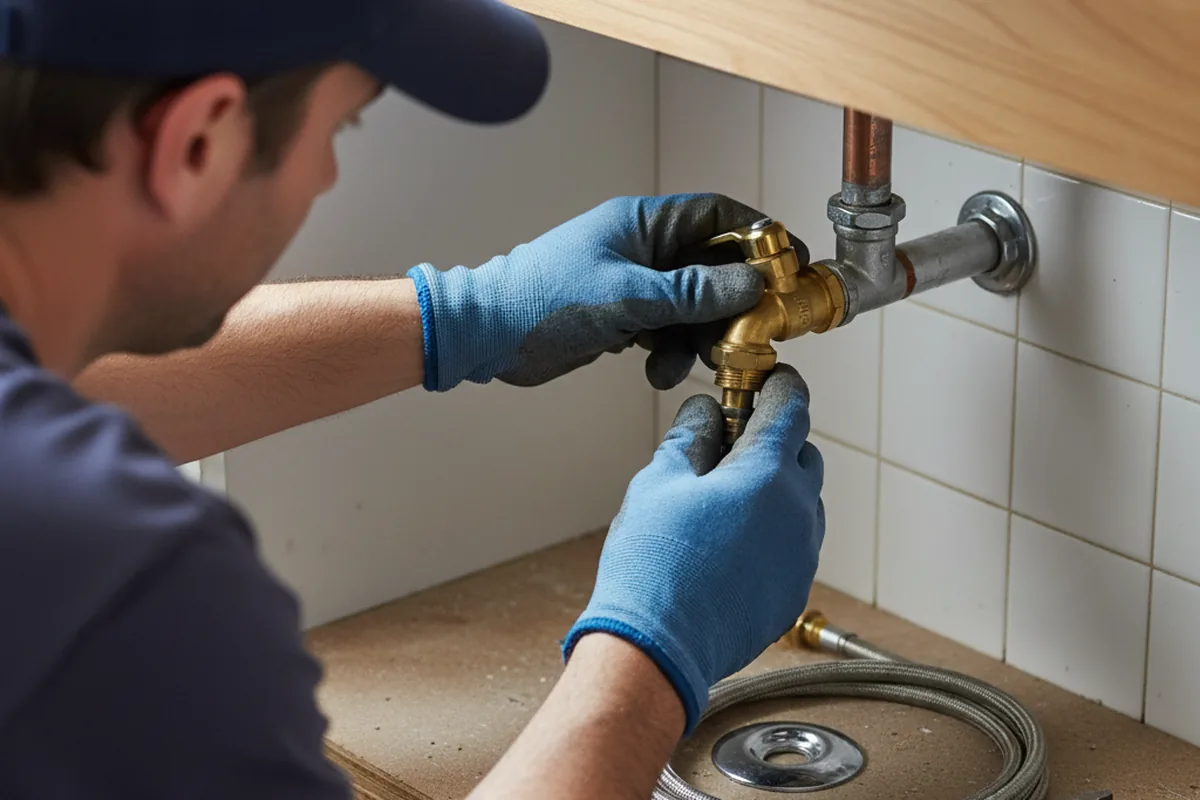 Shutoff valve and fitting work during Faucet and Fixture Repair in Fairplay